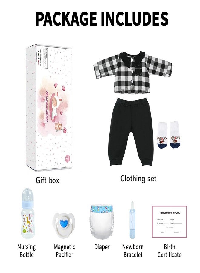 KSBD Reborn Baby Dolls - 20 inch Lifelike Realistic Baby Doll Boy, Real Life Baby Dolls with Soft Weighted Body, Real Newborn Baby Reborn Gift with Accessories for 3+ Years Old Kids - Image 5